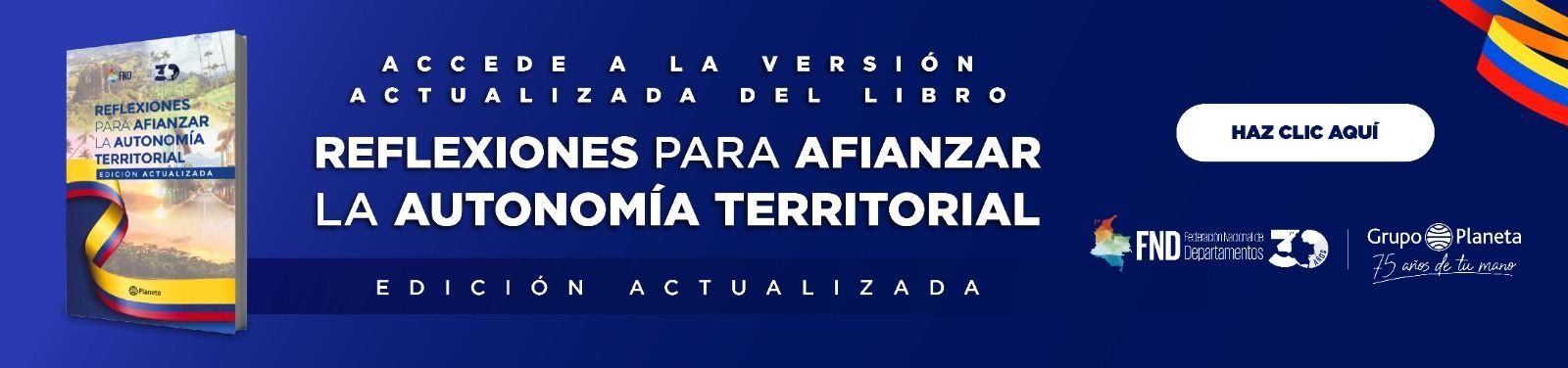 Reflexiones para afianzar la autonomía territorial banner image
