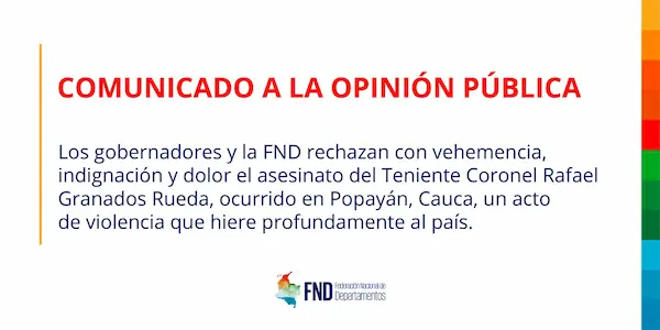 COMUNICADO A LA OPINIÓN PÚBLICA image