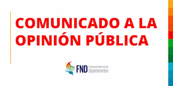 COMUNICADO A LA OPINIÓN PÚBLICA