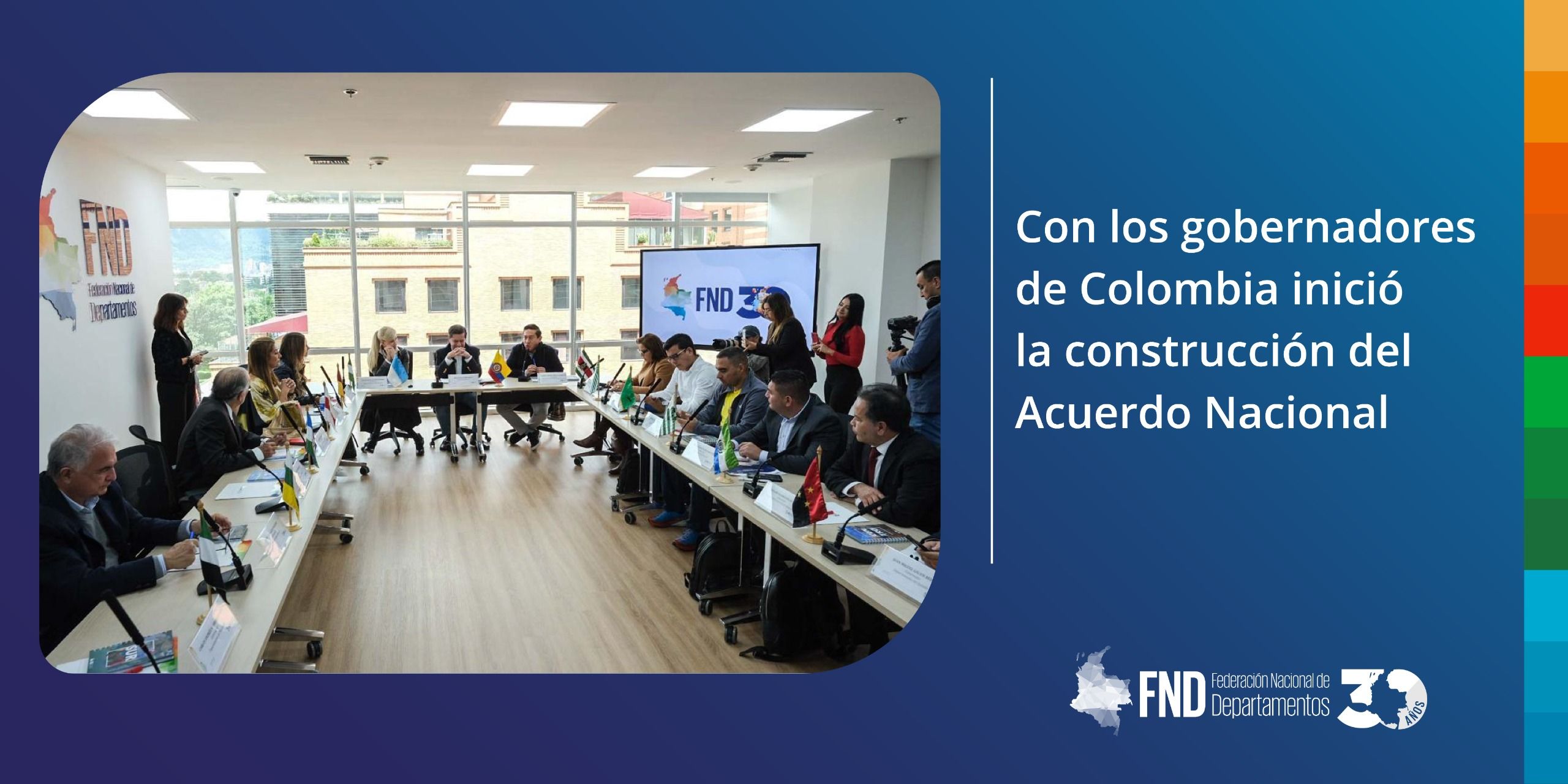 image Con los gobernadores de Colombia inició la construcción del Acuerdo Nacional