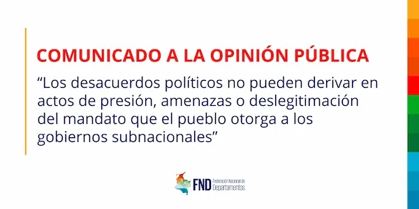 COMUNICADO A LA OPINIÓN PÚBLICA image