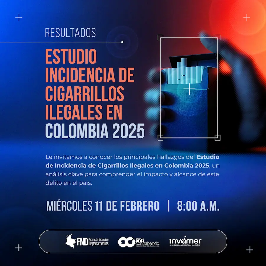 RESULTADOS ESTUDIO INCIDENCIA DE CIGARRILLOS ILEGALES EN COLOMBIA 2025