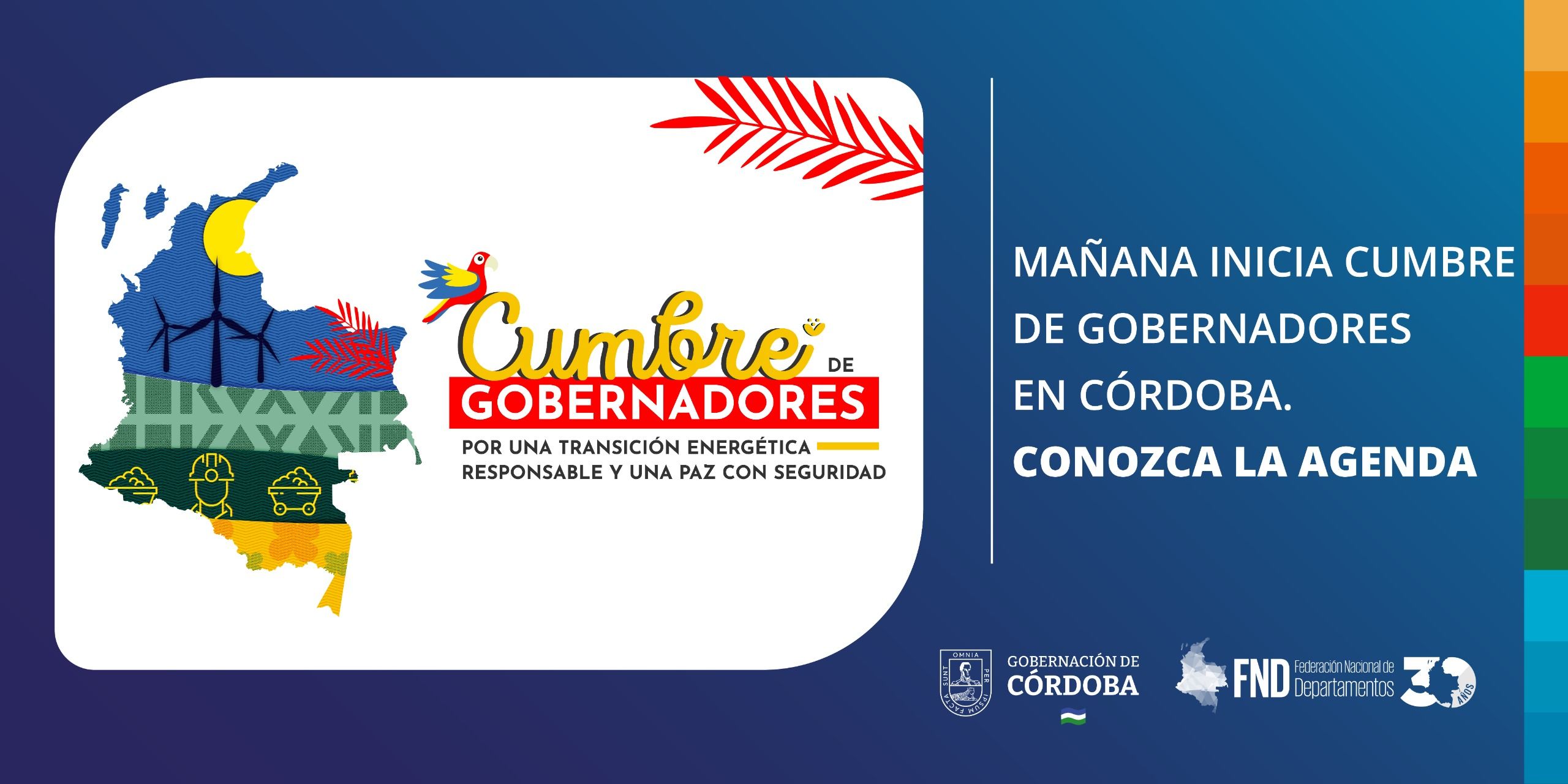 MAÑANA INICIA CUMBRE DE GOBERNADORES EN CÓRDOBA.  CONOZCA LA AGENDA. image