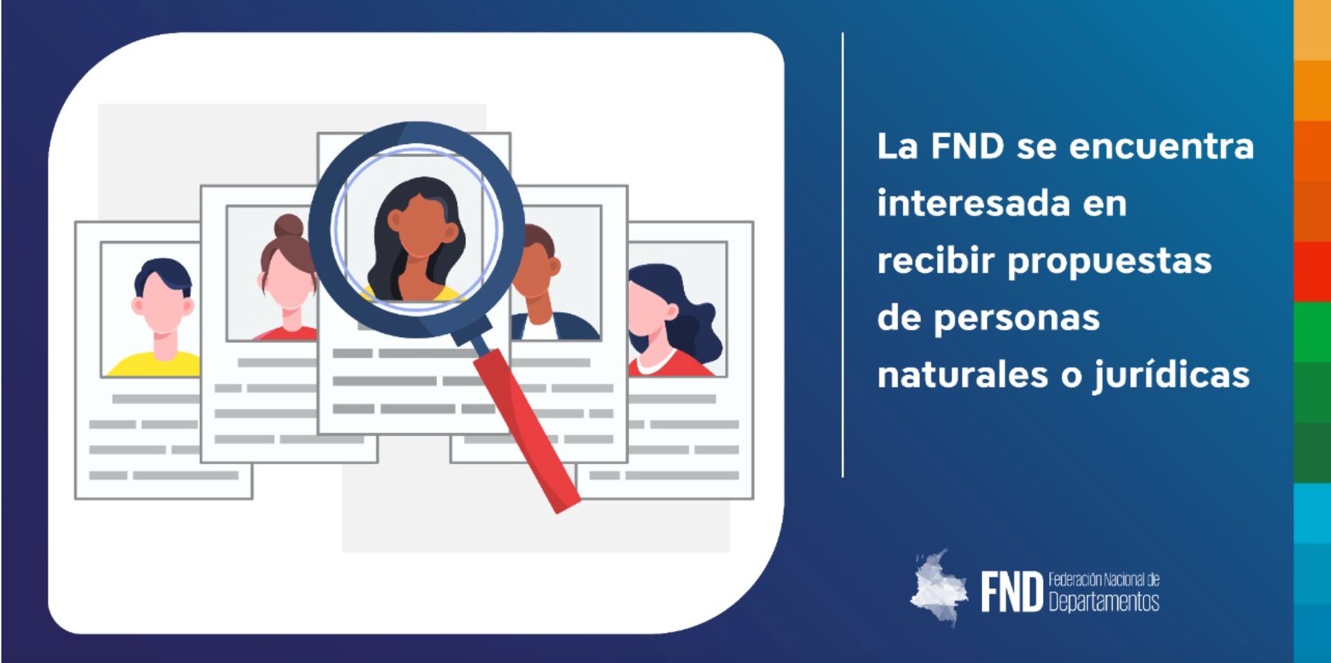 image La Federación Nacional de Departamentos (FND) se encuentra interesada en recibir propuestas